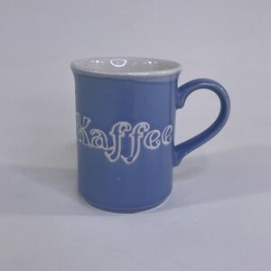 Vintage English Ironstone Tableware "Kaffee" Mug Blue White
